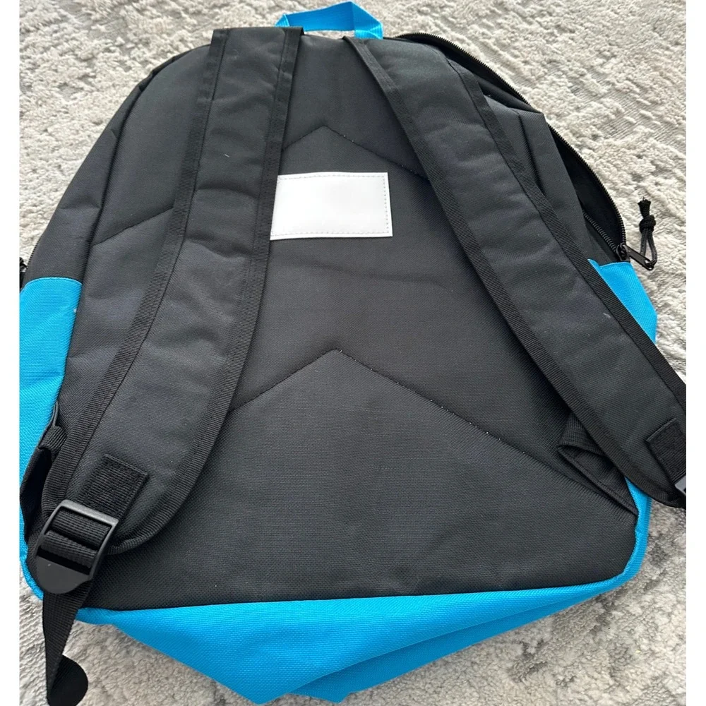 Carolina Panthers‎ NFL Backpack Black Blue Logo School Travel Bag